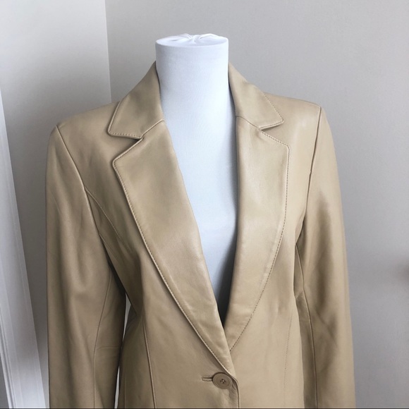 Valerie Stevens Leather Blazer Jacket - Picture 3 of 8